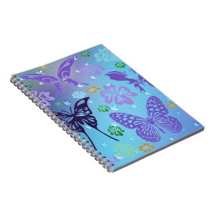 Cuaderno Bonitos Blues Butterflies