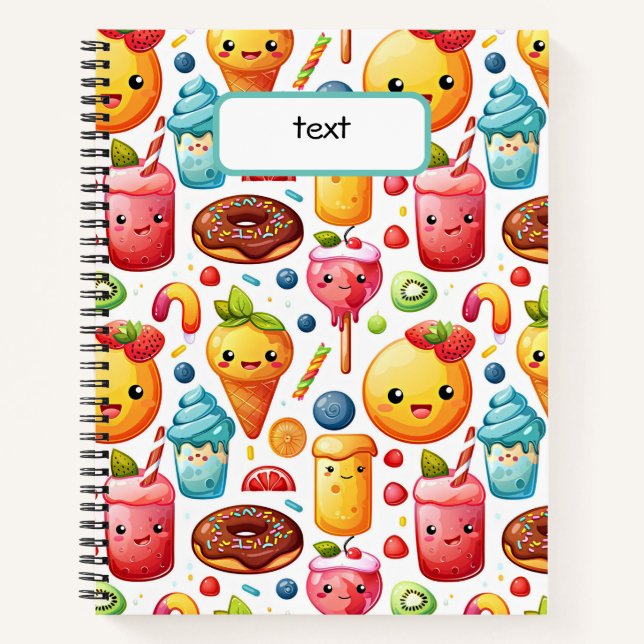 Cuaderno Bonitos dulces alegres y graciosos (Anverso)