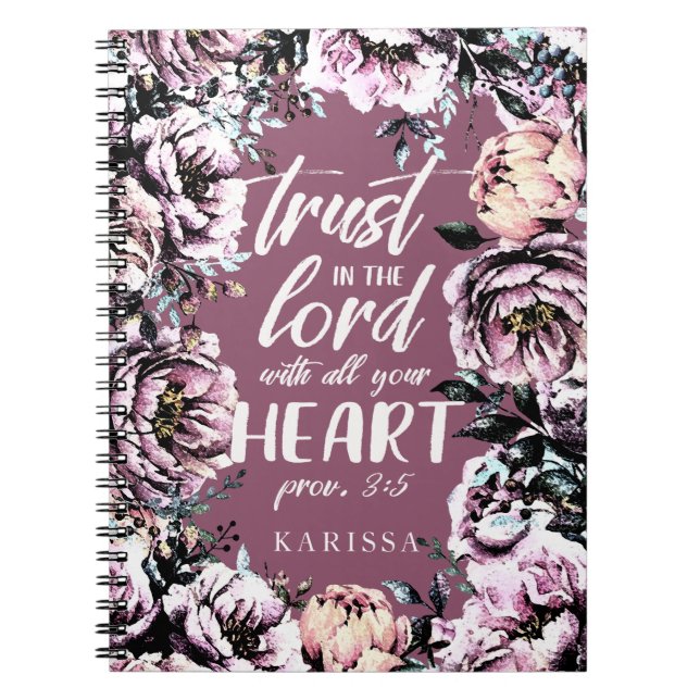 Cuaderno Bonitos Florals| Diario de secuencias de comandos| (Frente)