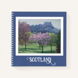 Cuaderno Bonnie Scotland Castillo de Edimburgo bonito arte