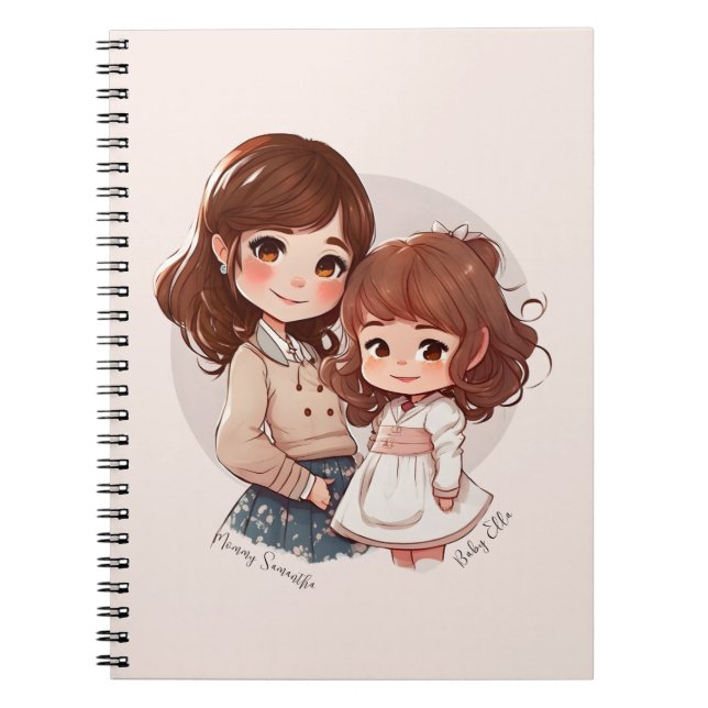Cuaderno Bono de mamá y hija Adorable (4) (Frente)