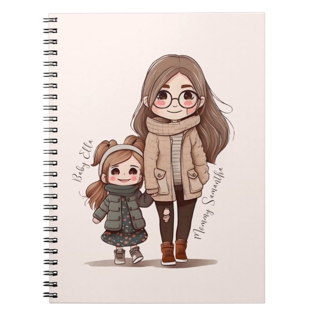 Cuaderno Bono de mamá y hija Adorable (5) (Frente)