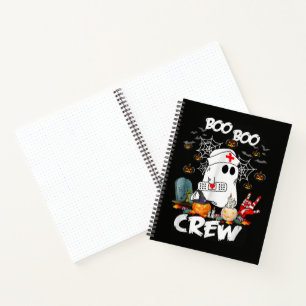 Cuaderno Boo Boo Crew Enfermera Fantasma Halloween Espeluzn