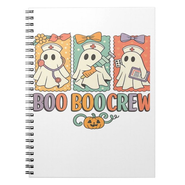 Cuaderno Boo boo crew nurse halloween shirt|nurse shirting  (Frente)