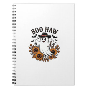 Cuaderno Boo Haw Vaquero Fantasmas Girasoles Murciélagos Ha