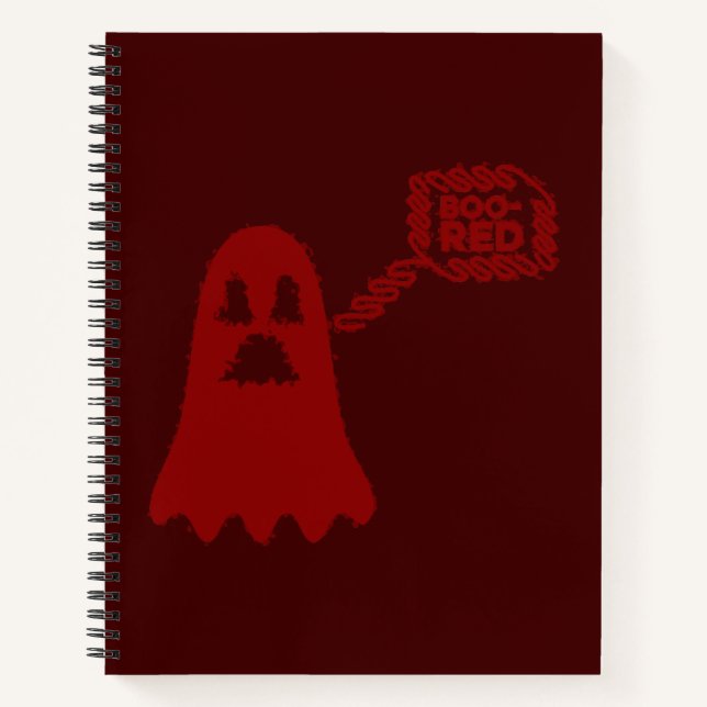 Cuaderno Boo-Red Spiral Notebook (Anverso)