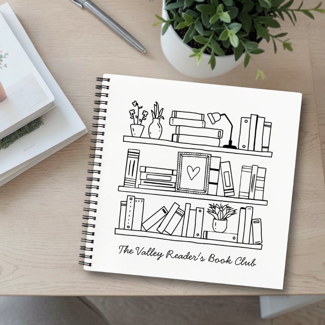 Cuaderno Book Club Member Personalized Gift Spiral Notebook (Subido por el creador)