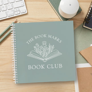 Cuaderno Book Club Personalized Name Gift Spiral Notebook