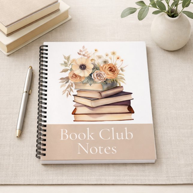 Cuaderno Book Lover Gift Floral Book Club Notebook (Subido por el creador)