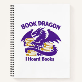 Cuaderno Book Lover Notebook | Book Dragon I Hoard Books Jo