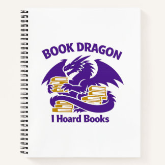 Cuaderno Book Lover Notebook | Book Dragon I Hoard Books Jo