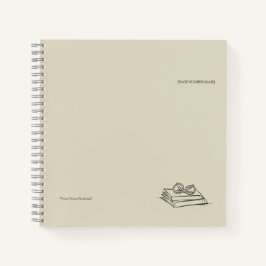 Cuaderno Book Pile- Minimalist Book Lover