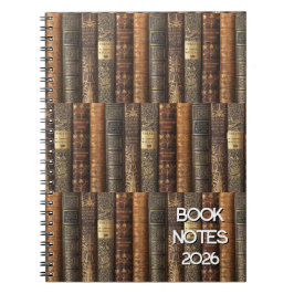 Cuaderno Book Tracker Notes 2026