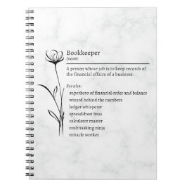 Cuaderno Bookkeeper Definition Funny Synonym Photo Notebook