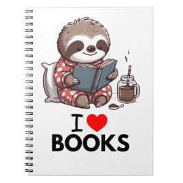 Cuaderno Books Lover Geschenke I love Books für Lesefans