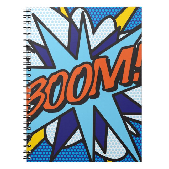 Cuaderno BOOM Diversión Retro Cómic Arte Pop (Frente)