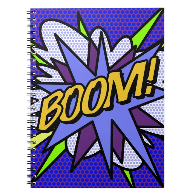 Cuaderno BOOM Libro de Cómic Retro Divertido y Genial (Frente)