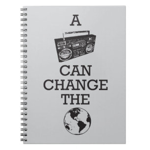 Cuaderno Boombox puede cambiar el mundo