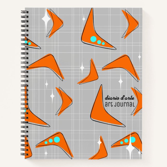 Cuaderno Boomerangs y estrellas (Anverso)