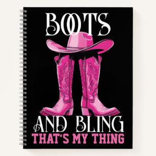 Cuaderno Boots rosados y mordedura Esa es mi cosa
