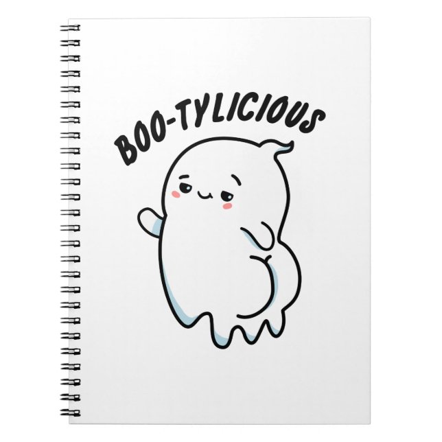 Cuaderno Bootylicia divertida Halloween bailando un ghost P (Frente)