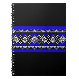 Cuaderno Bordado azul