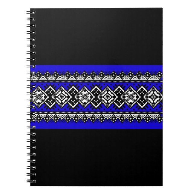 Cuaderno Bordado azul (Frente)