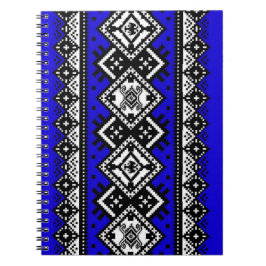 Cuaderno Bordado azul