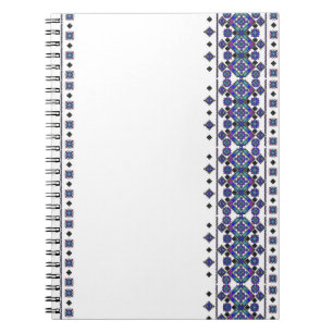 Cuaderno Bordado azul
