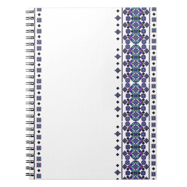 Cuaderno Bordado azul (Frente)