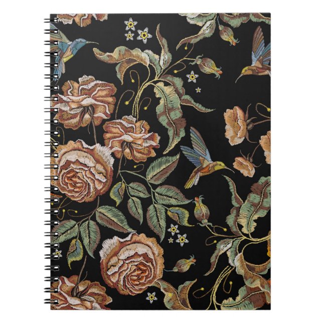 Cuaderno Bordados rosas, estilo renacentista. (Frente)