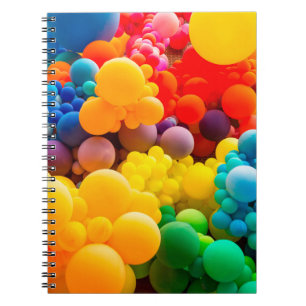 Cuaderno Borde abstracto brillante de fondo de mareo de arc