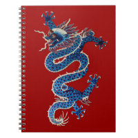 Borde antiguo de dragón oriental azul chino