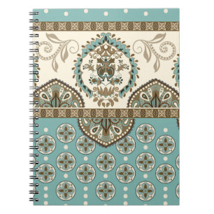 Cuaderno Borde de estilo étnico-marroquí decorativo
