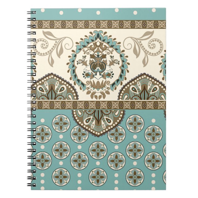 Cuaderno Borde de estilo étnico-marroquí decorativo (Frente)