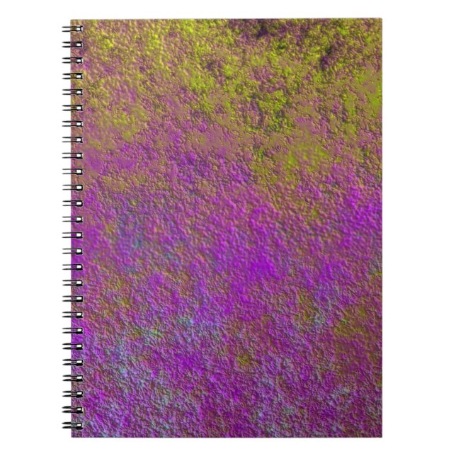 Cuaderno Borde de textura del fondo del cartel (Frente)