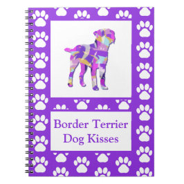 Cuaderno Borde del perro del territorio besa silueta lindo 