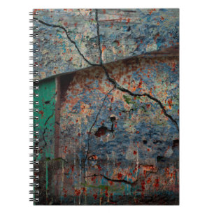 Cuaderno Borde multicolor abstracto con fondo abstracto