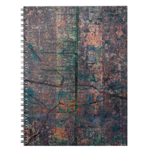 Cuaderno Borde multicolor abstracto con fondo abstracto