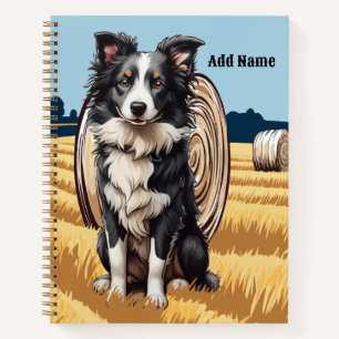 Cuaderno Border Collie en granja