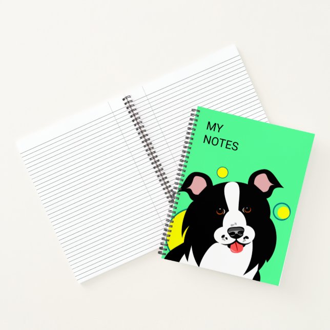 Cuaderno Border CollieCuaderno de perro lindo (Interior)