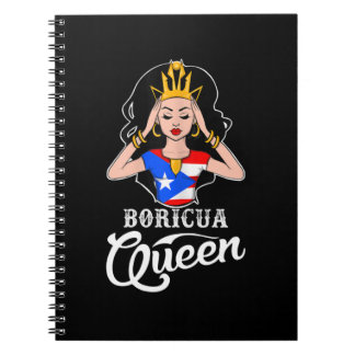 Cuaderno Boricua Reina Puertorriqueña Cumpleaños De Las Muj