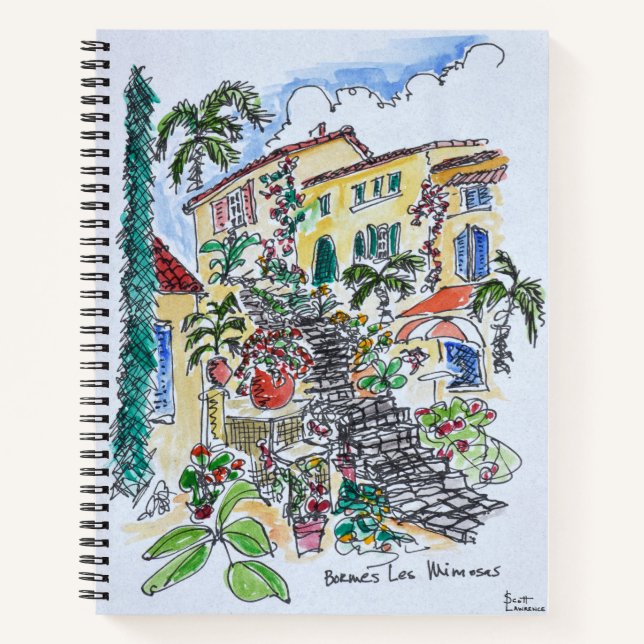 Cuaderno Bormes-les-Mimosas | Provence-alpes-cote d'azur (Anverso)