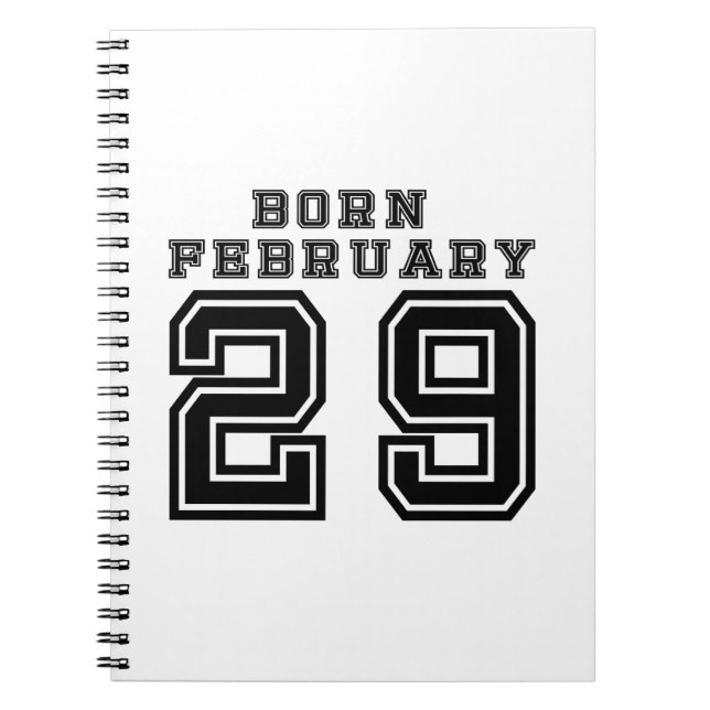 Cuaderno Born February 29 (Frente)