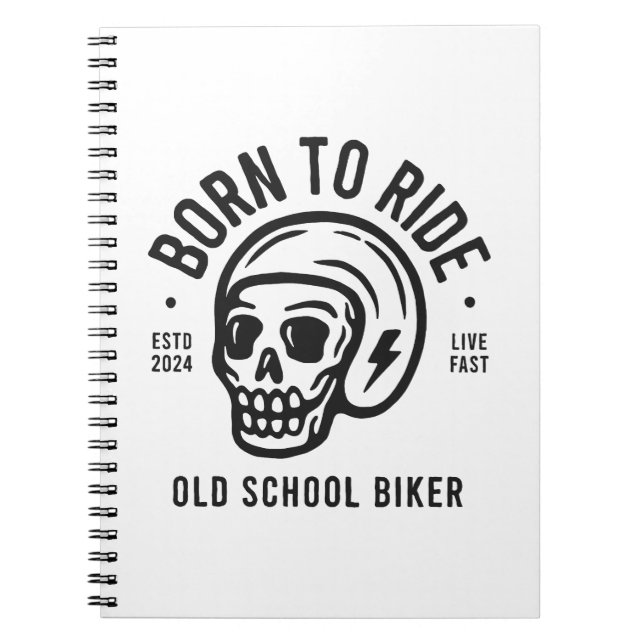 Cuaderno Born to Ride (Frente)