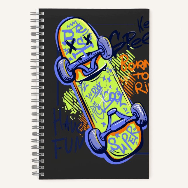 Cuaderno Born to ride  (Anverso)