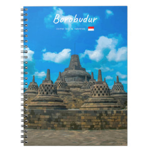 Cuaderno Borobudur, Indonesia - Templo budista antiguo