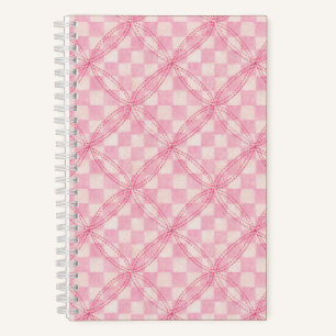 Cuaderno BORRADOR DE COMPROBACIÓN DE PINK QUILT 5.5x8.5
