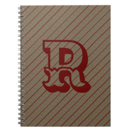 CUADERNO BORRADOR DE CORTE ROJO MODERNO BROWN