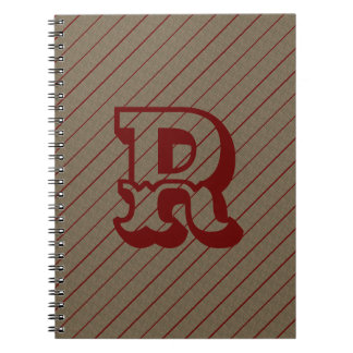 CUADERNO BORRADOR DE CORTE ROJO MODERNO BROWN